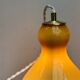 Vintage blind hanging lamp in ochre opaline