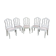 Lot de 5 chaises anciennes en chêne