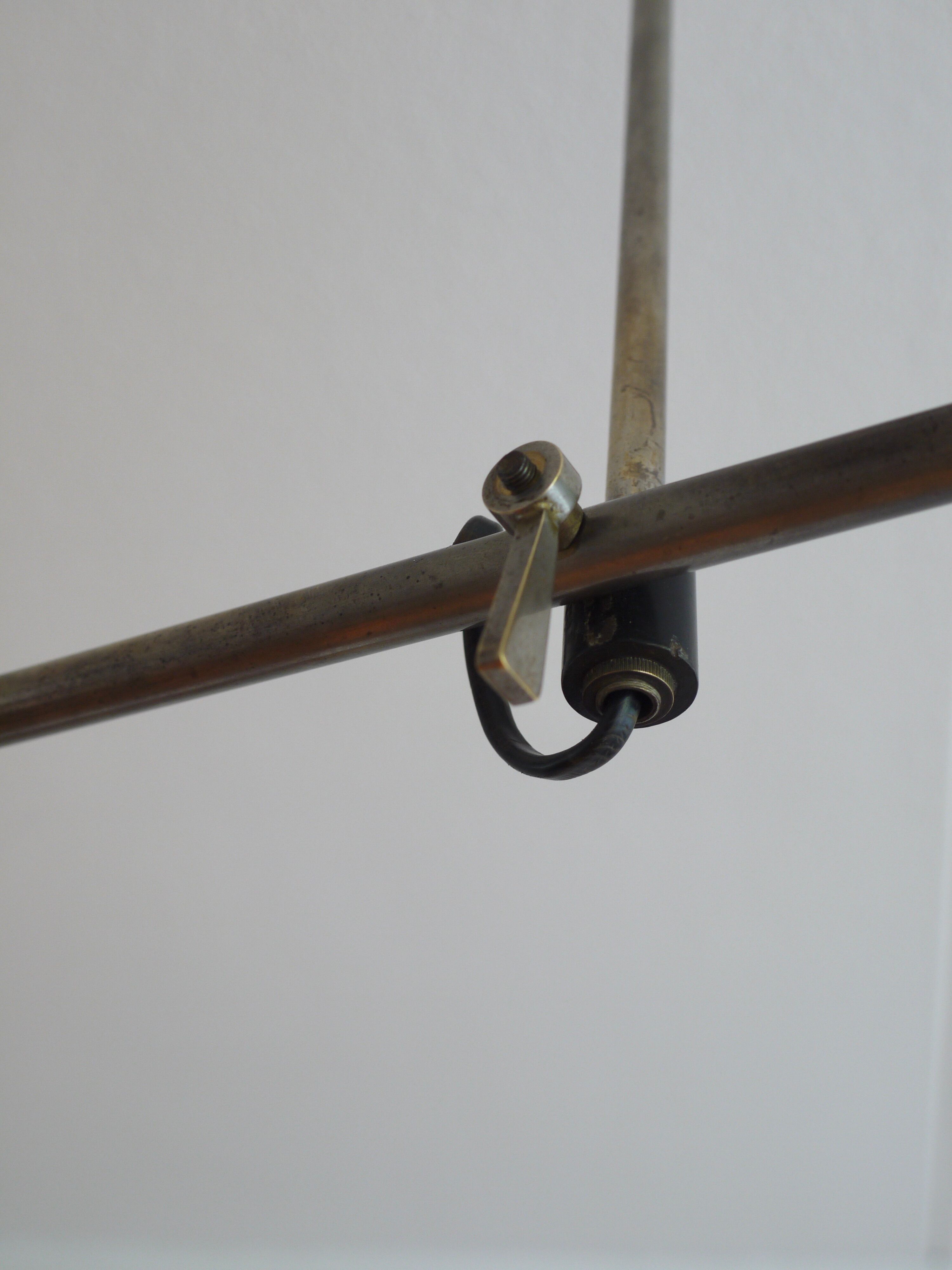 counterbalance ceiling lamp by JJM.Hoogervorst for Anvia. 1950s