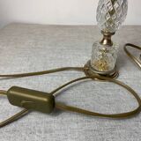 Crystal and bronze lamp bases