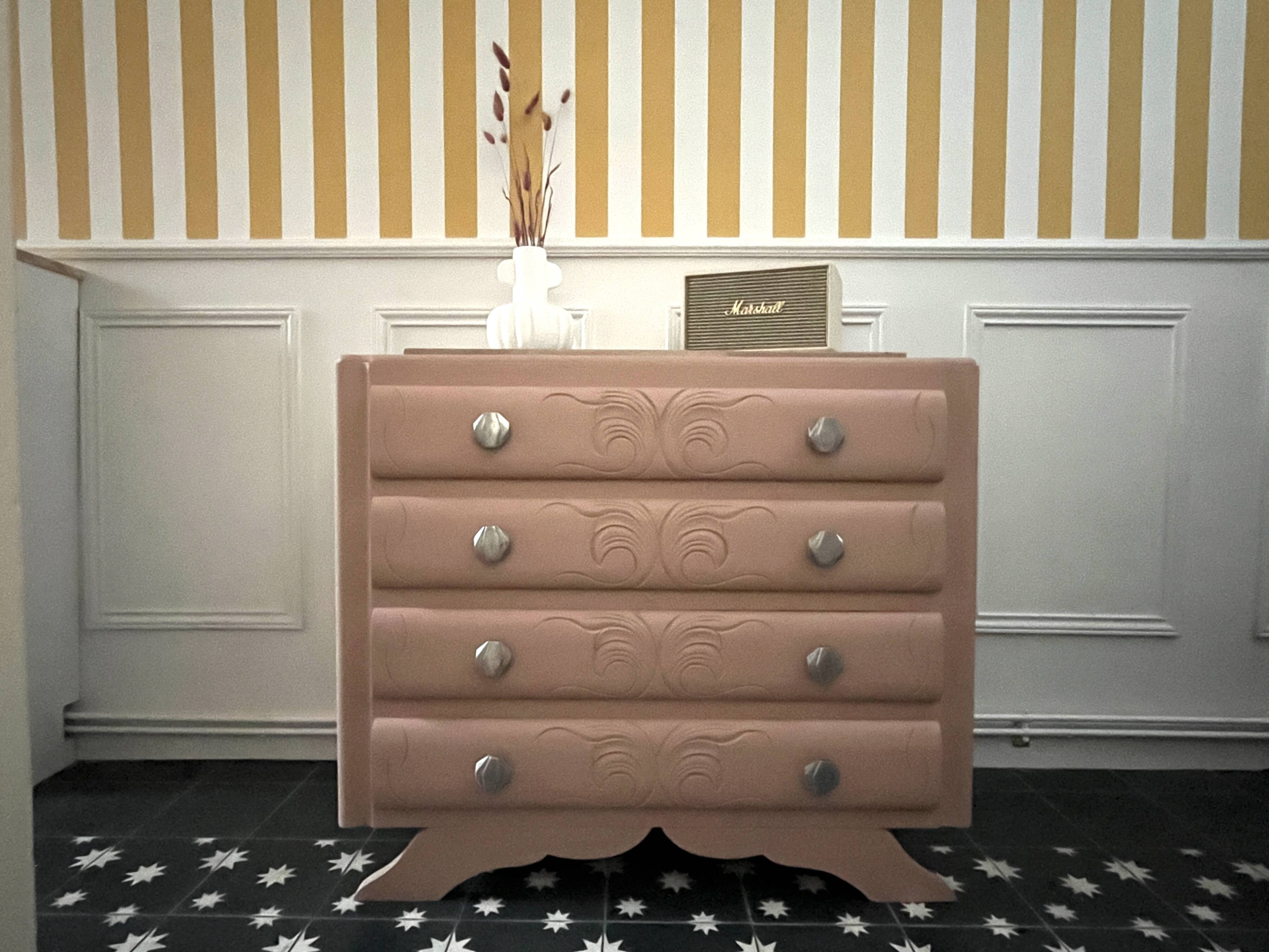 Commode vintage marbre année 60