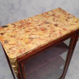 Louis XVI style showcase in marquetry - rosewood - rosewood - 19th