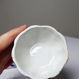 Small blue and white hand-painted vintage Chinese porcelain jewellery box.