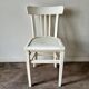 Chaise bistrot en bois blanc