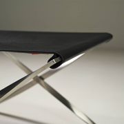 Folding stool PK91 by Poul Kjærholm for Fritz Hansen, 1960s Denmark.