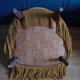 Vintage velvet toad armchair