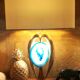 Willy Daro brass lamp, 1970s