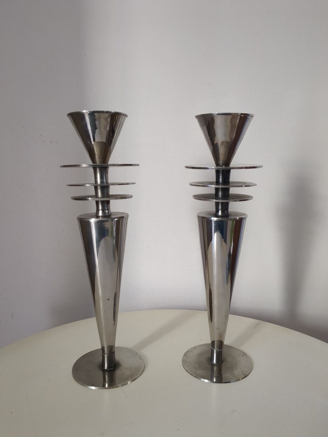 Modernist candlestik candle holders from the 1940s
