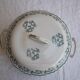 Soup bowl Saint Amand, green pattern - model 4025