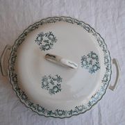 Soup bowl Saint Amand, green pattern - model 4025