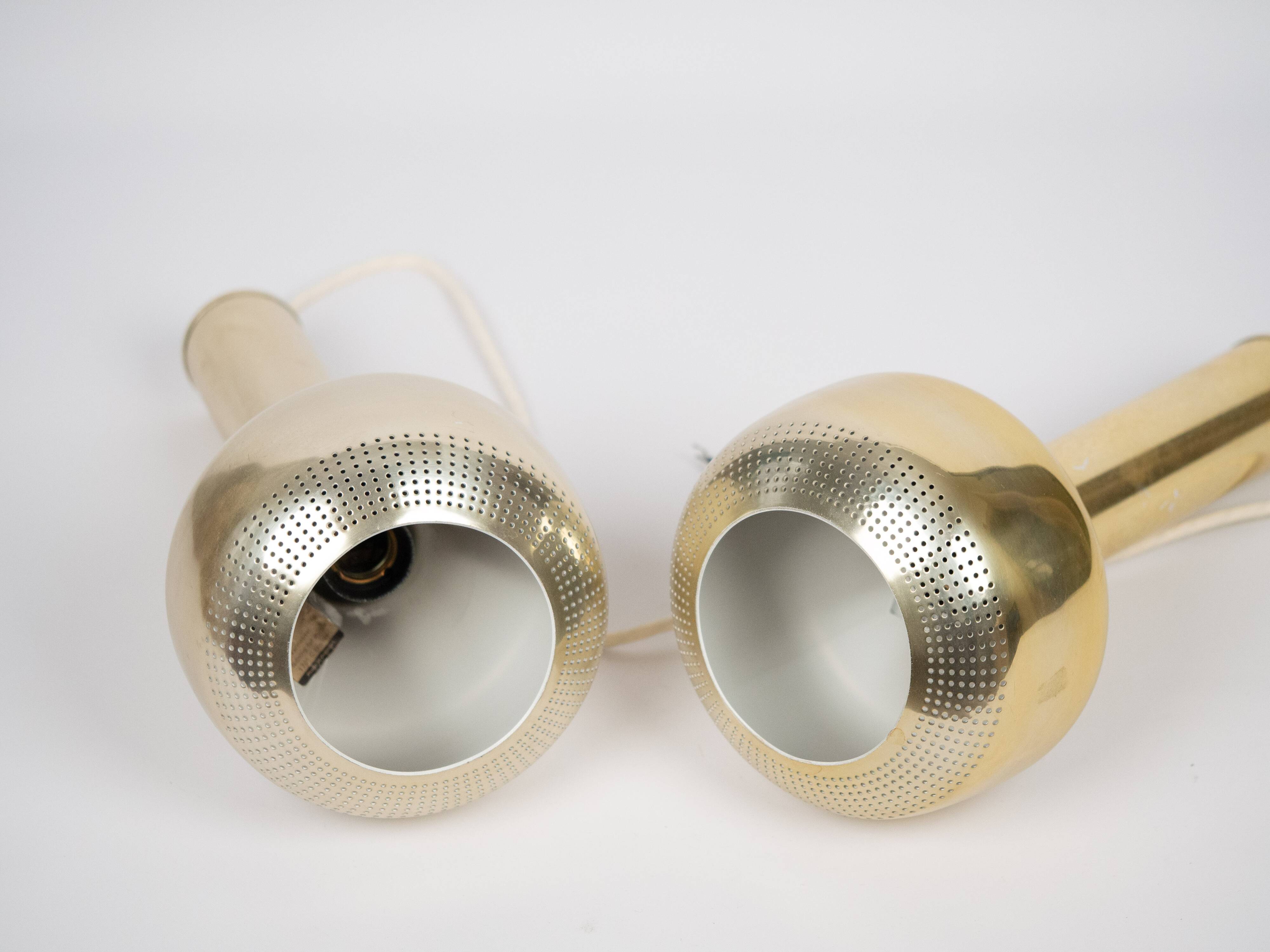 Pair of 2 vintage VL56 lamps by Vilhelm Lauritzen, Louis Poulsen, 1950s