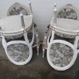 Four medallion armchairs