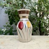 Scheurich West Germany vintage vase - 523 18 - tulip decor