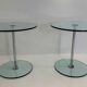 Italian Mid Century Chromed Metal And Glass Coffee Table, 1970s