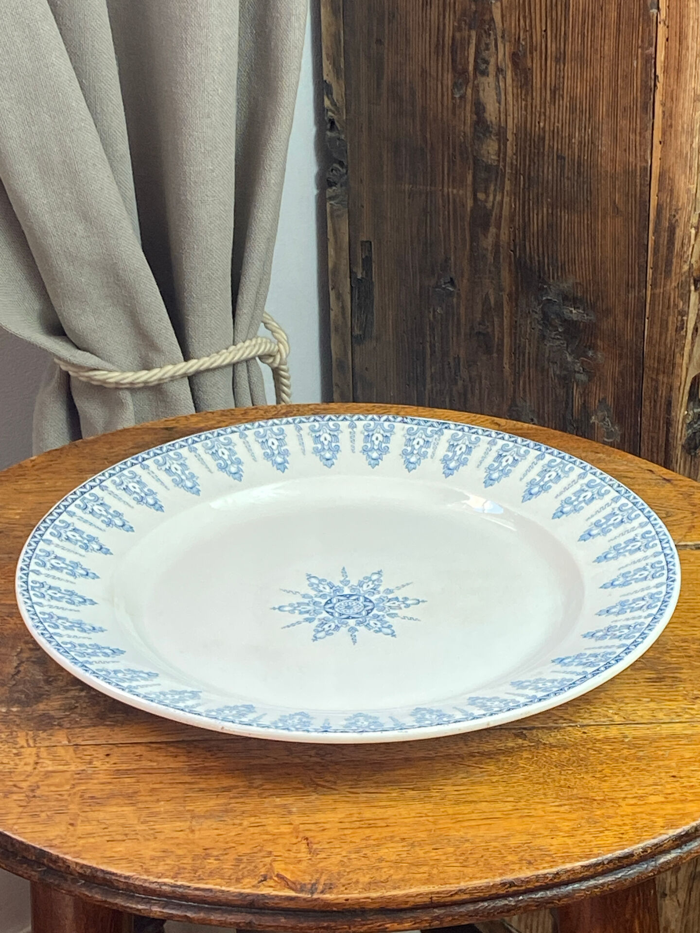 Serving dish, ironstone, Annam collection, Gien