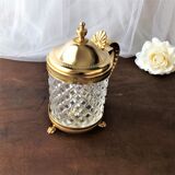 Candy box glass and brass