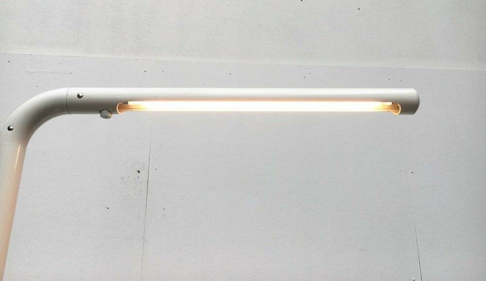 Floor lamp with a tube design from the Swedish Space Age mid-century by Anders Pehrson for Ateljé Lyktan, 1960s.