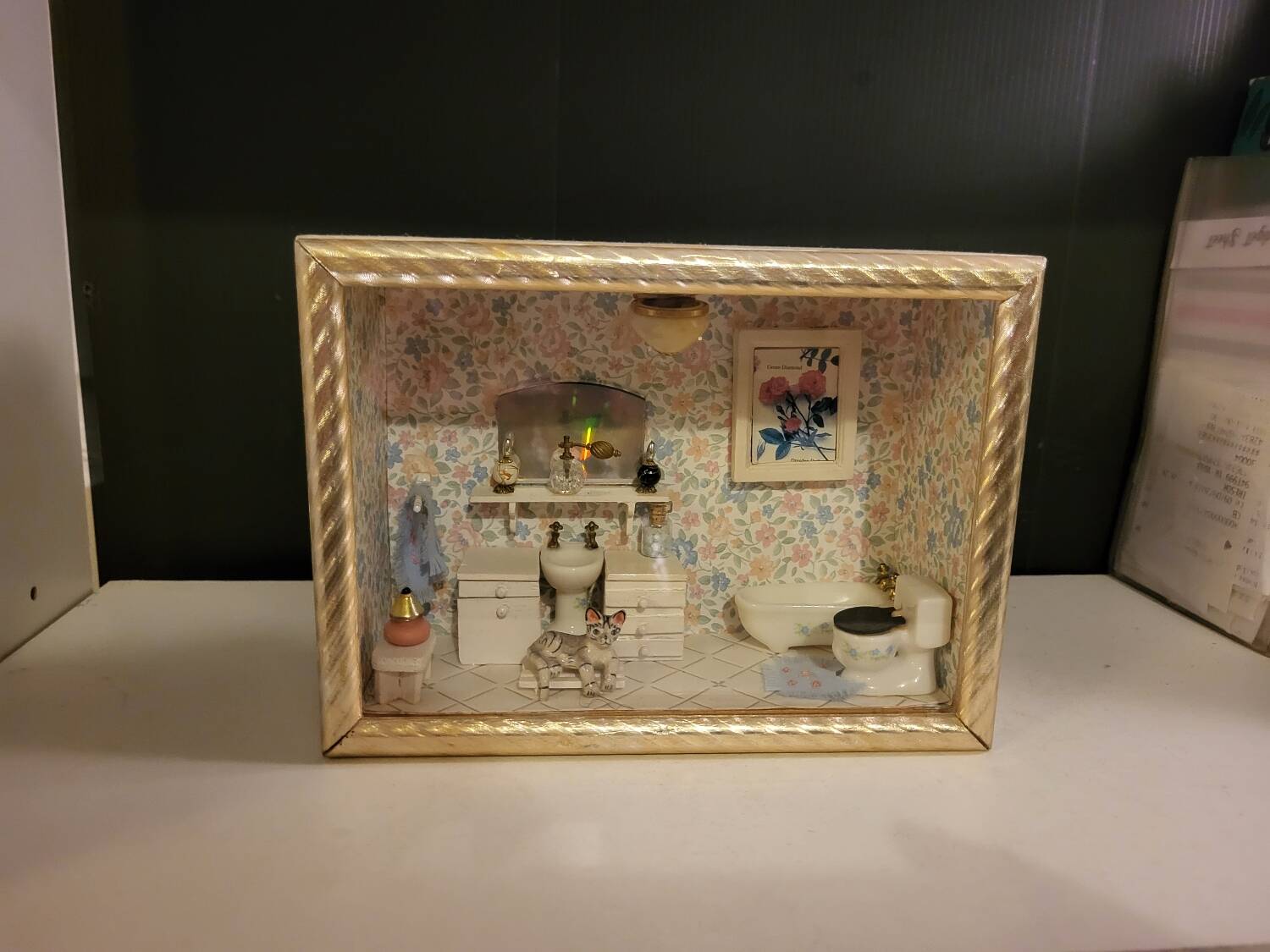 Vintage miniature bathroom