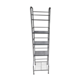 Étagère design en métal chromé