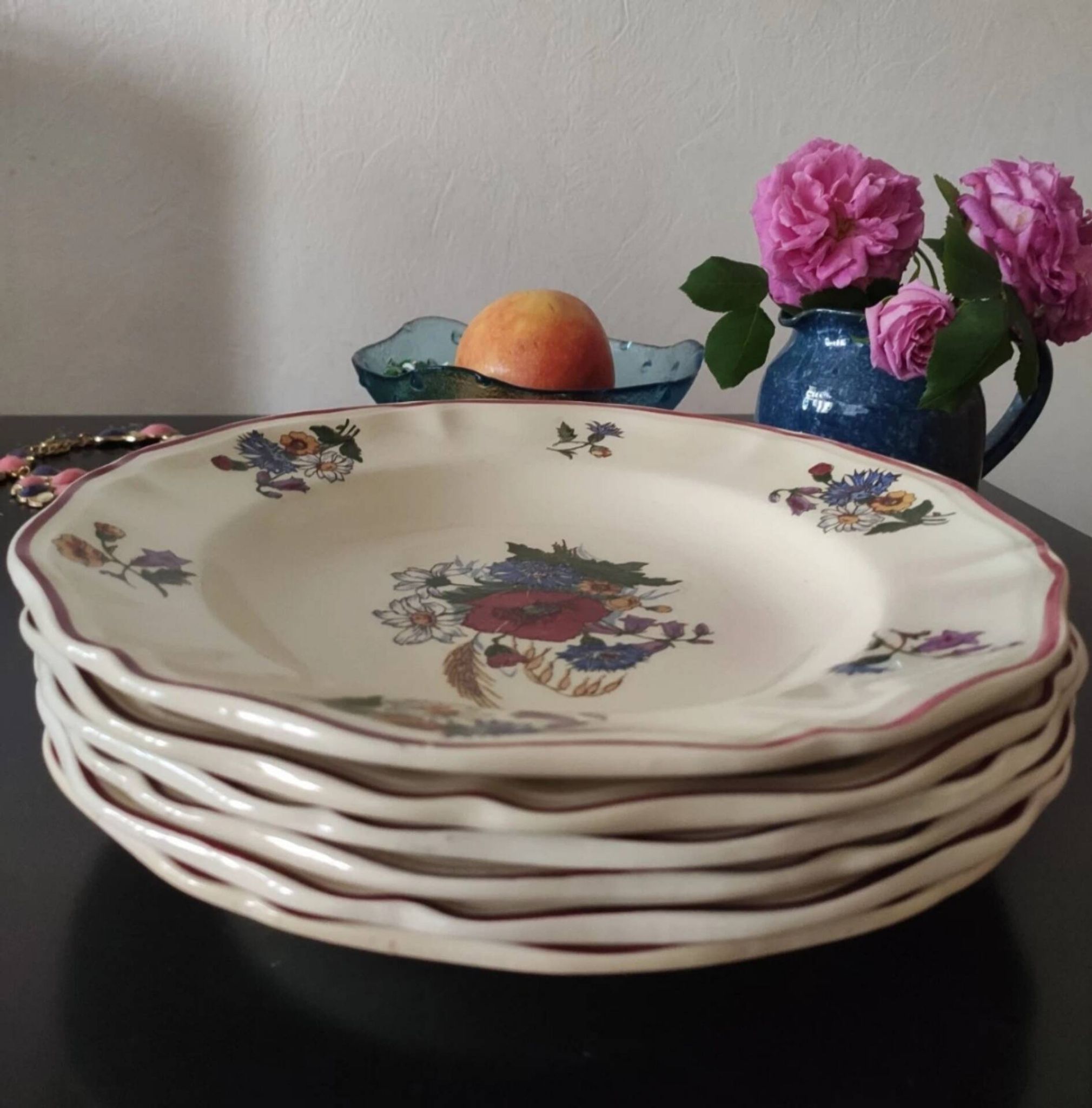Lot de 6 assiettes Sarreggumine Agreste