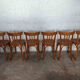 6 antique Fischel bistro chairs