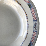 Series of 6 vintage hollow plates in faience