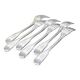 Set of 6 Cailar Bayard dessert forks, Coquille, monogrammed, early 20th century