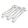 Set of 6 Cailar Bayard dessert forks, Coquille, monogrammed, early 20th century
