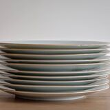 Service à dessert 10 assiettes et plat en porcelaine PMR Bavaria Jaeger & Co
