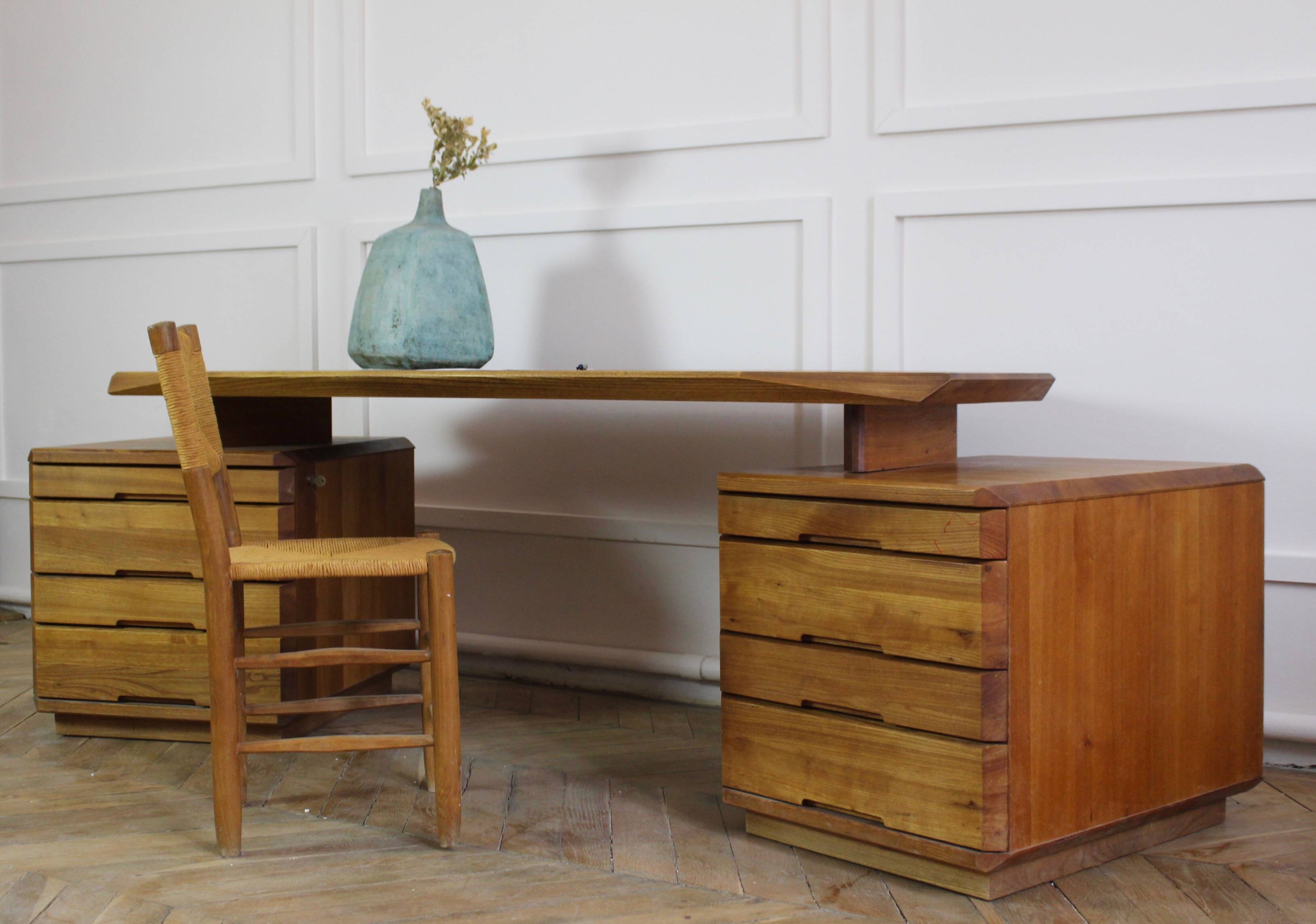 Pierre Chapo, large desk model B40, 1980