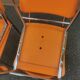 Tubmenager orange vintage chairs