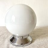 Art deco opaline globe ceiling light