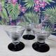 3 vintage glasses