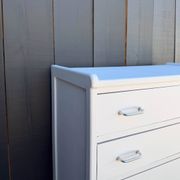 Compass leg chest of drawers