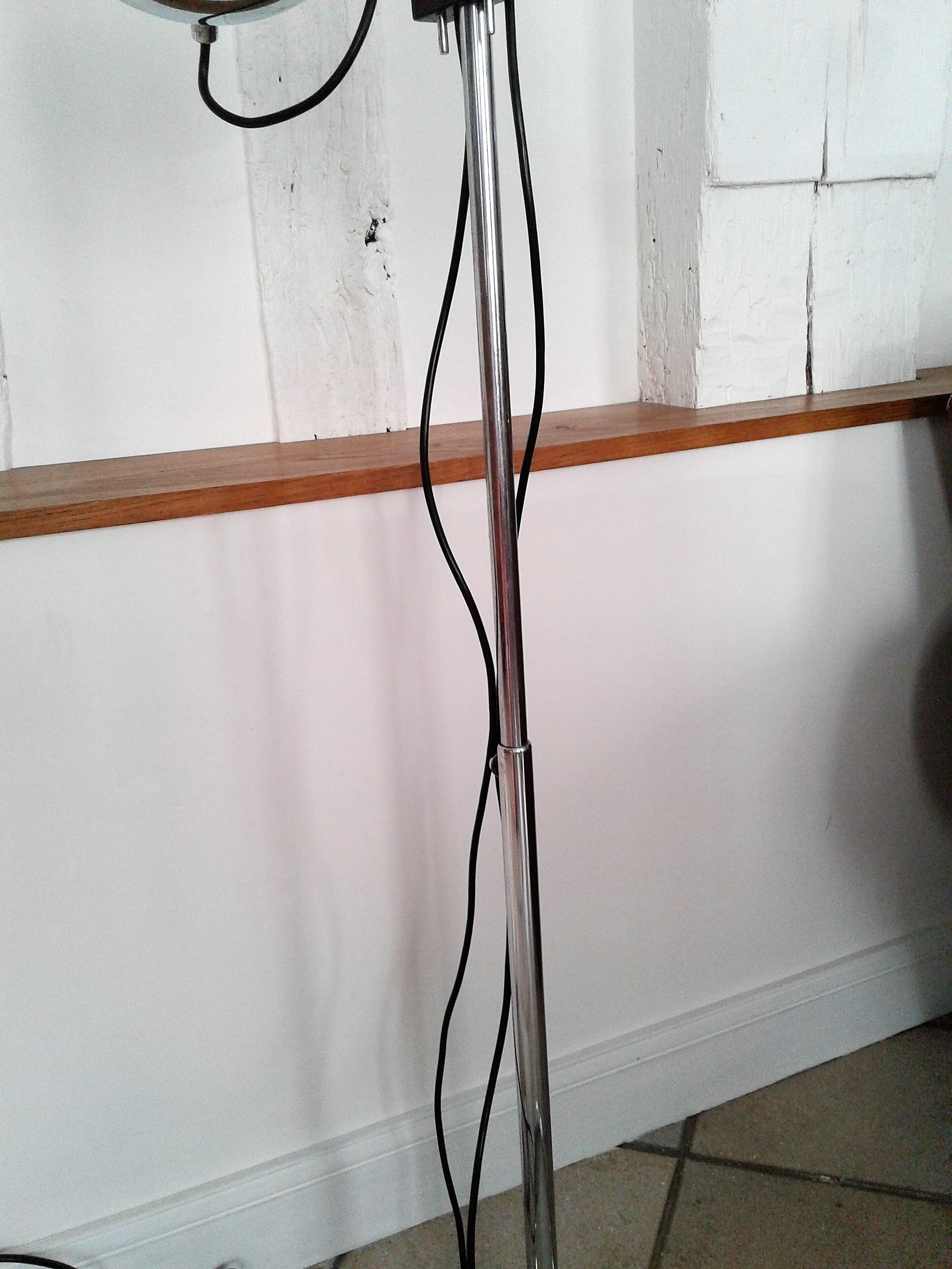 Floor lamp Reggiani "eyeball" chrome