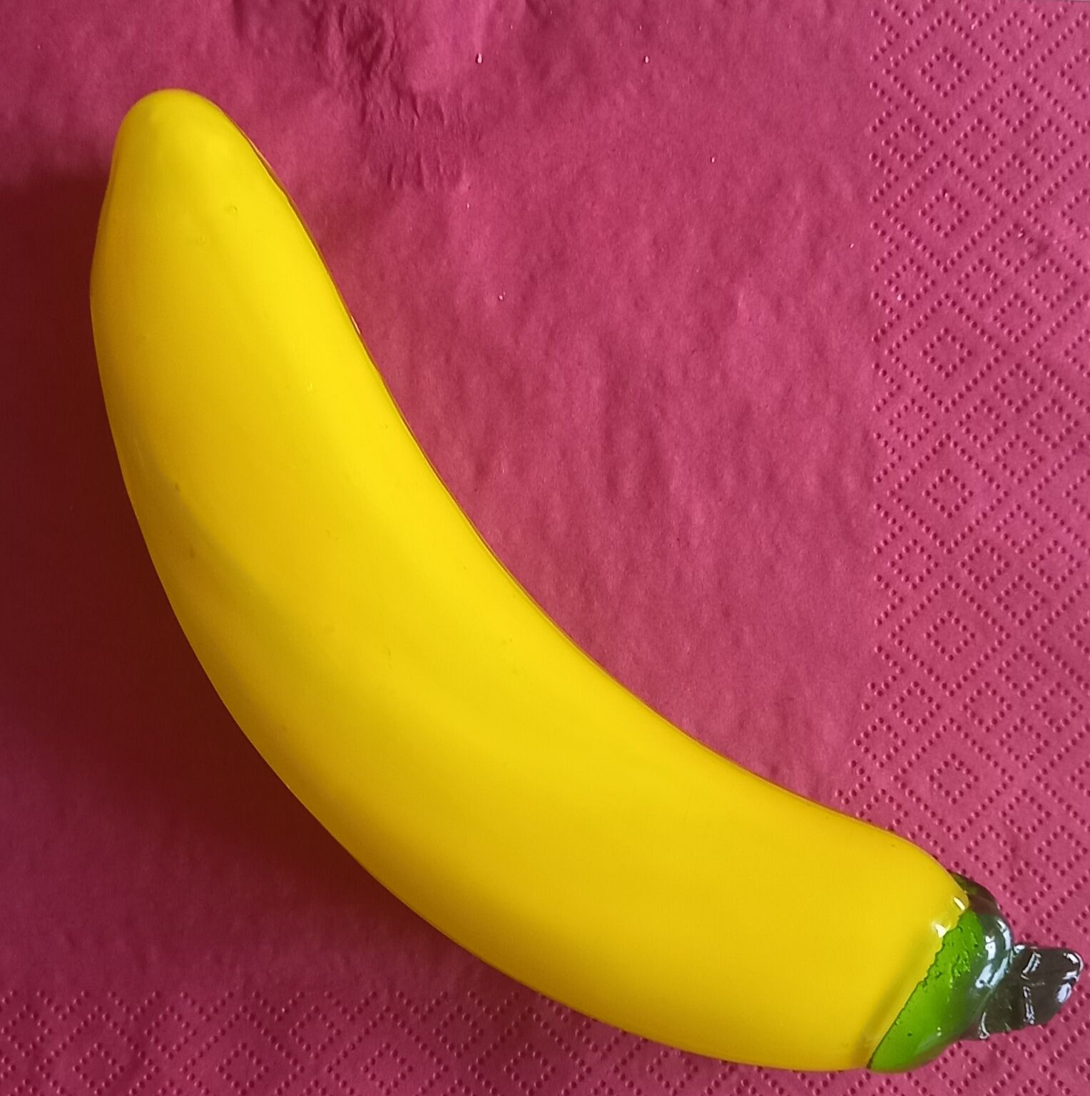 Banane en verre de Murano