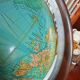 Ancien Globe Terrestre Verre  Lumineux Mappemonde Art Déco Colomb W. Jaden