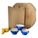 Old Longchamp porcelain bowls with blue dots