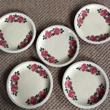 Series of 5 dessert plates