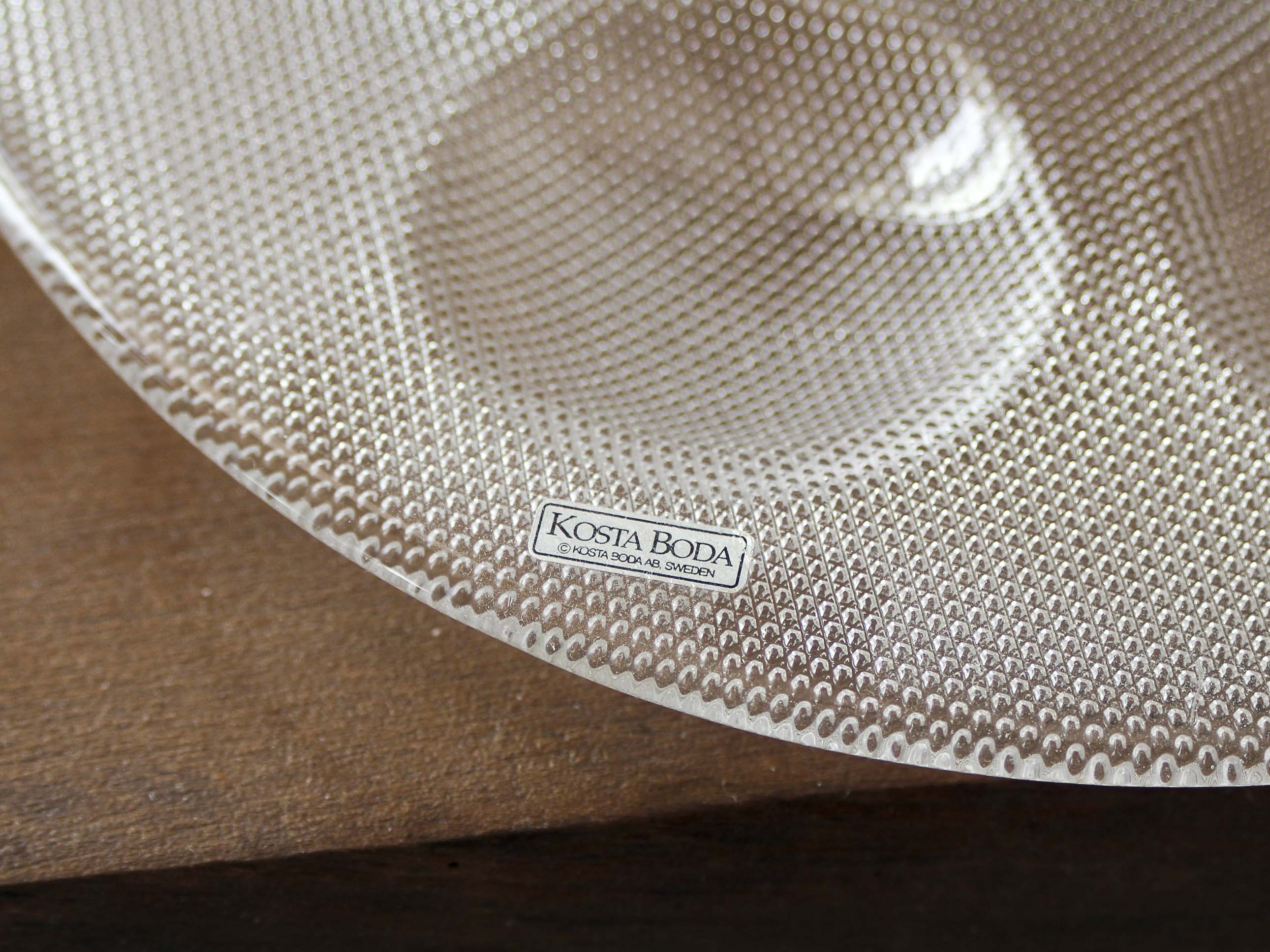 Set of 2 oyster plates Kosta Boda Sweden