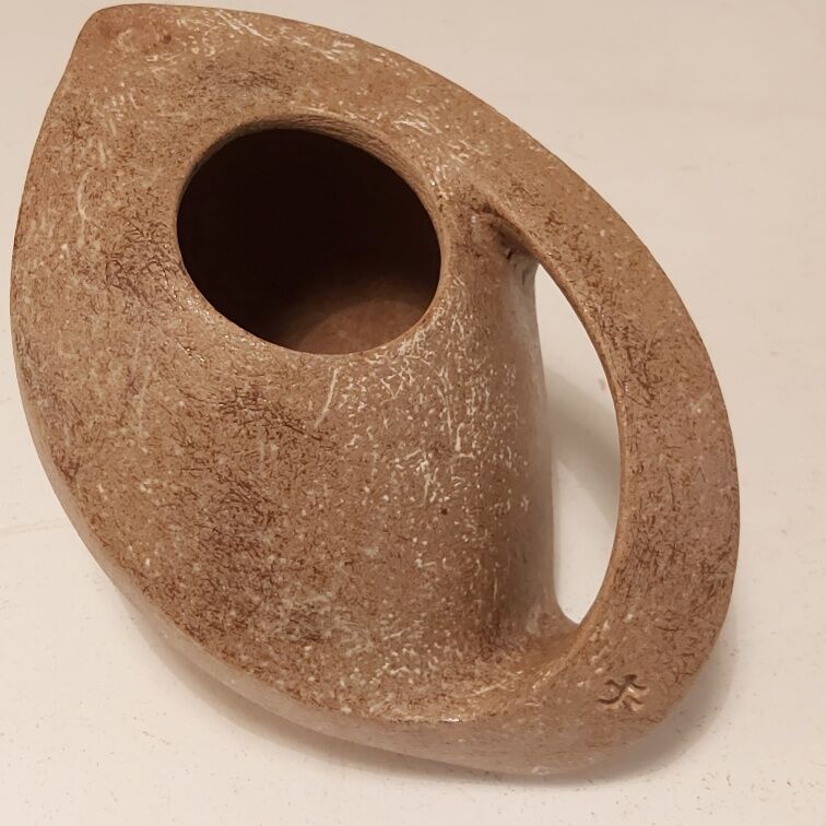 André Bloch sandstone teapot and bowls