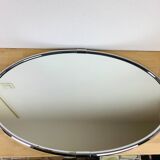 Oval mirror 51 x 81 cm chrome 1970