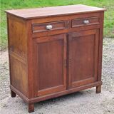 Parisian sideboard in solid oak and solid poplar early 20th century