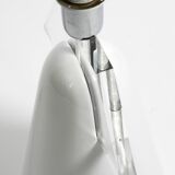 Stunning Italian 1970s ceramic plexiglass table lamp without a shade