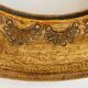 Vintage mirror gilded wood 1950