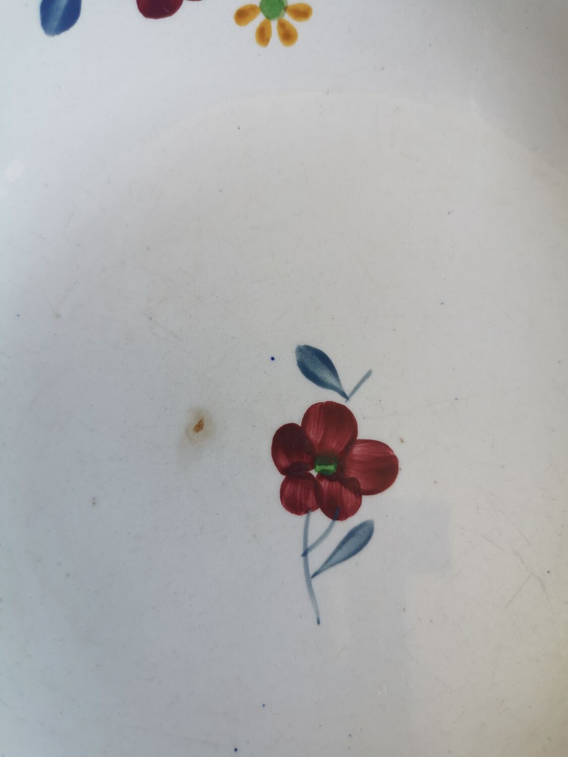 Digoin vintage calotte plates, Mary-Lou