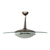 Vintage 60's chandelier in glass and crystal italian design