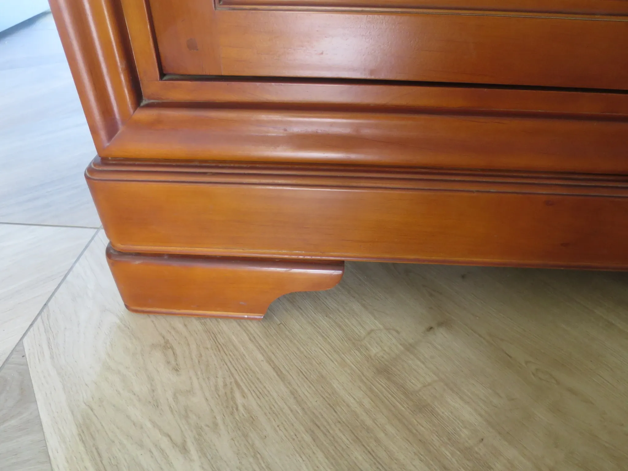 Louis Philippe buffet - 2 drawers - 2 doors - cherry wood - solid wood - dowelled