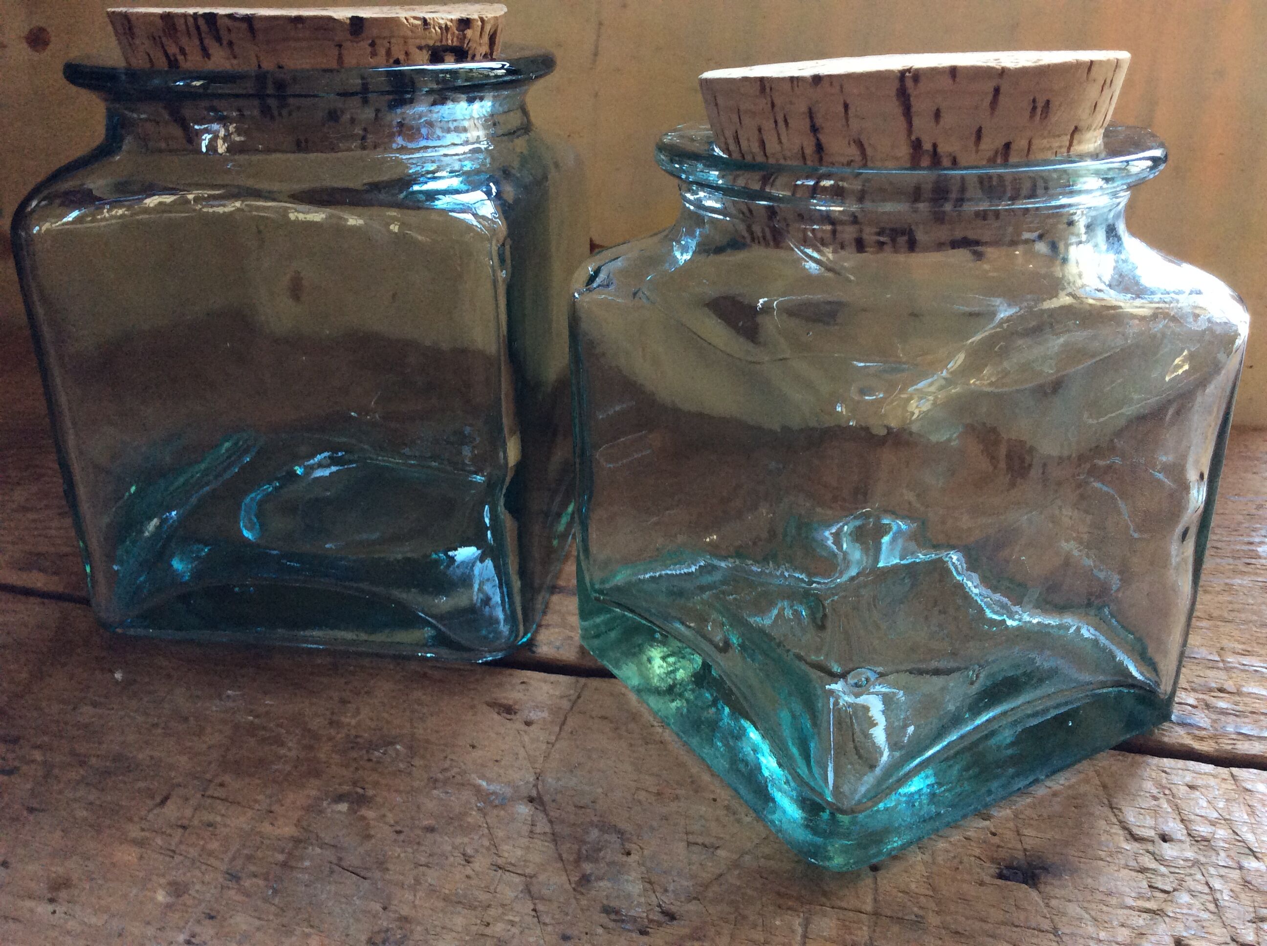 2 bocaux vintage