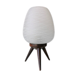 Danish vintage wooden tripod table lamp, 1970